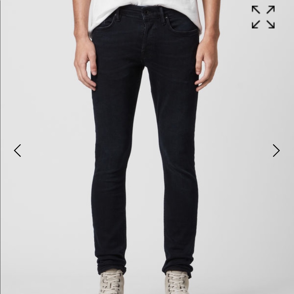 🔥🔥🔥All saints cigarette skinny black/blue jeans